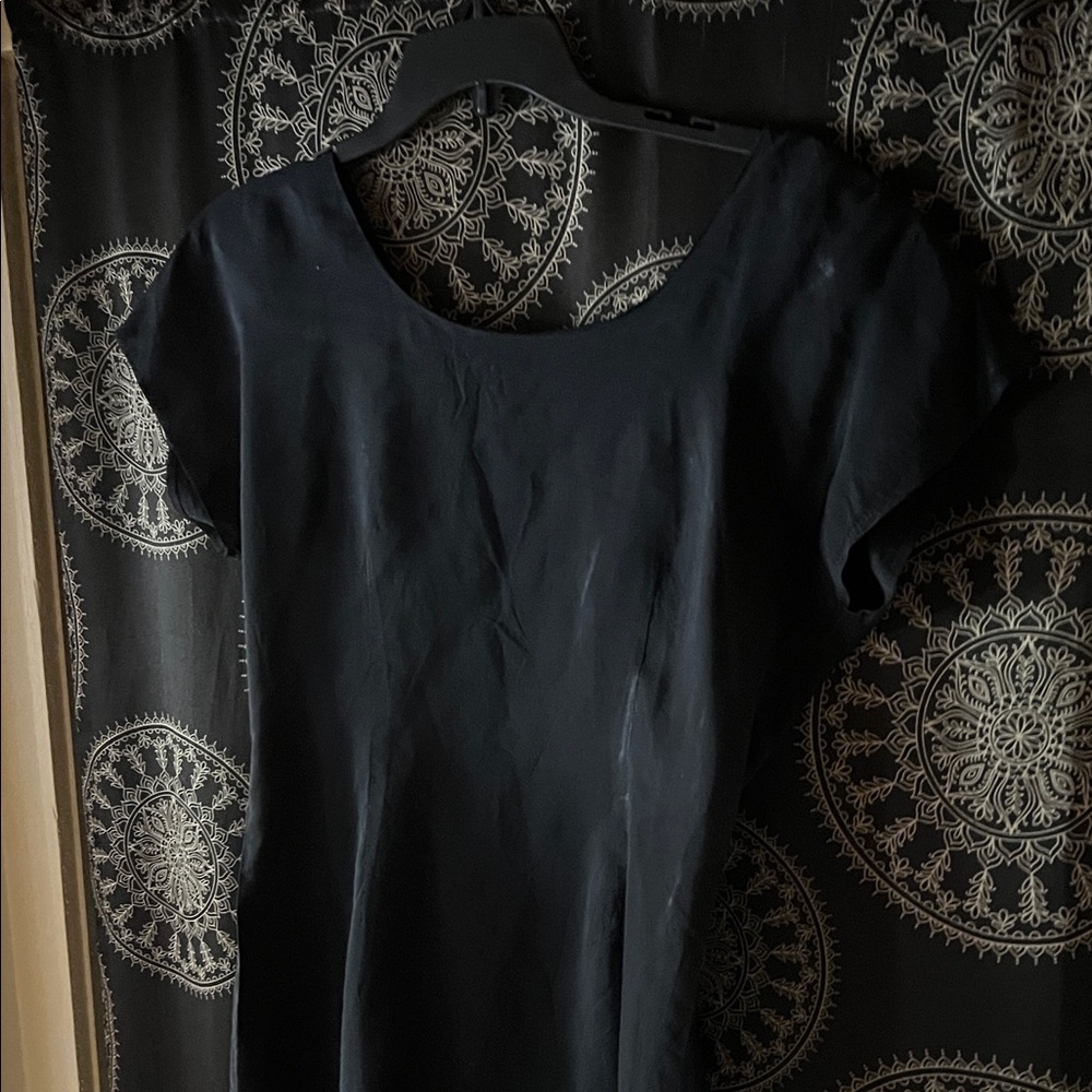 Chic Black Short Sleeve Women's Top